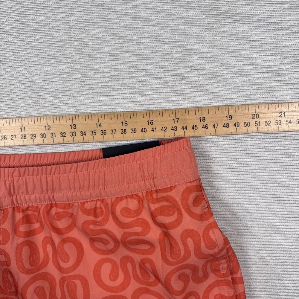 Quicksilver Swim Trunks Mens Size L Red Lined Polyester Stretch Drawstring NEW